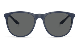 Emporio Armani Logo Panthos Sunglasses in Matte Blue – Product Photo 1