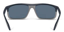 Emporio Armani Pilot Sunglasses in Matte Blue/Rubber Grey – Product Photo 4