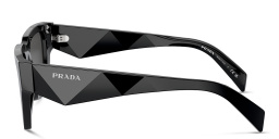 PRADA Logo Pillow Sunglasses in Black – Product Photo 3
