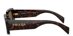 Shop PRADA Pillow Sunglasses in Briar Tortoise online.