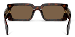Shop PRADA Pillow Sunglasses in Briar Tortoise online.