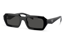 PRADA Rectangle Sunglasses in Black – Product Photo 2