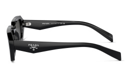 PRADA Rectangle Sunglasses in Black – Product Photo 3