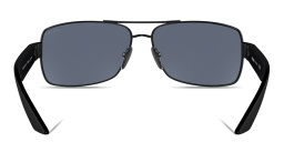 Prada Linea Rossa Logo Signature Wide Pillow Sunglasses in Matte Black – Product Photo 4