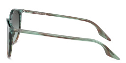 Shop Ray-Ban Unisex Panthos Sunglasses in Striped Blue & Green online.