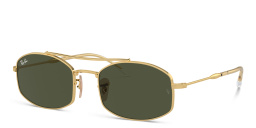 Ray-Ban Unisex Oval Sunglasses in Gold – Product Photo 2