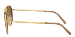 Shop Ray-Ban Unisex Irregular Sunglasses in Gold online.