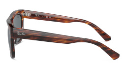 Shop Ray-Ban Phil Unisex Square Sunglasses in Striped Havana online.