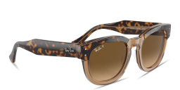 Shop Ray-Ban Mega Hawkeye Unisex Square Sunglasses in Brown online.