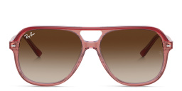 Shop Ray-Ban Junior Kids Square Sunglasses in Red online.