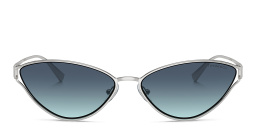 TIFFANY T Motif Cat-Eye Sunglasses in Silver – Product Photo 1