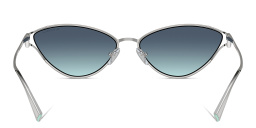 TIFFANY T Motif Cat-Eye Sunglasses in Silver – Product Photo 4