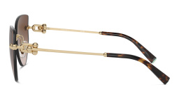 TIFFANY Tiffany HardWear Wide Rimless Butterfly Sunglasses in Pale Gold – Product Photo 3