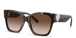 TIFFANY Oversized Square Sunglasses in Havana – Product Photo 2