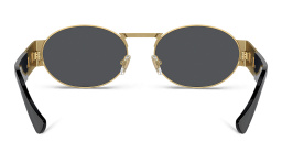 VERSACE Medusa Unisex Oval Sunglasses in Gold – Product Photo 4