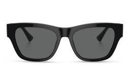 VERSACE Medusa Square Sunglasses in Black – Product Photo 1