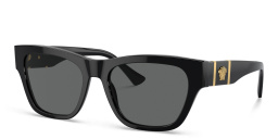 VERSACE Medusa Square Sunglasses in Black – Product Photo 2