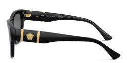 VERSACE Medusa Square Sunglasses in Black – Product Photo 3