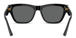 VERSACE Medusa Square Sunglasses in Black – Product Photo 4