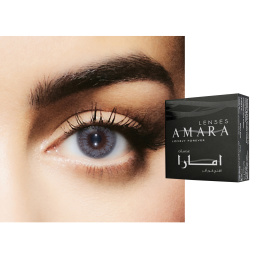 Amara Monthly Color Contact Lenses - Metal Gray – Product Photo 1