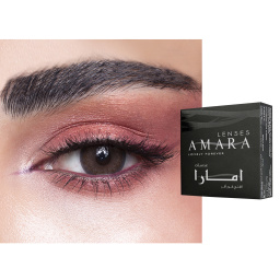 Amara Monthly Color Contact Lenses - Tan – Product Photo 1