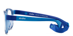 Shop Mira Flex Logo Kids Irregular Eyeglasses in Blue online.