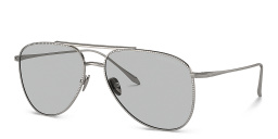 GIORGIO ARMANI Logo Pilot Sunglasses in Gunmetal – Product Photo 2