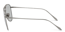 GIORGIO ARMANI Logo Pilot Sunglasses in Gunmetal – Product Photo 3