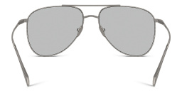 GIORGIO ARMANI Logo Pilot Sunglasses in Gunmetal – Product Photo 4