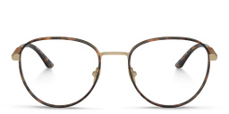 Shop GIORGIO ARMANI Panthos Eyeglasses in Matte Pale Gold online.