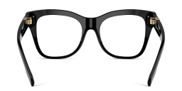 BURBERRY Oversized Square Eyeglasses in Black – Product Photo 4