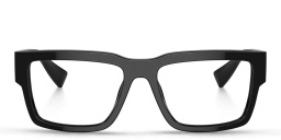 MIU MIU Rectangle Eyeglasses in Black – Product Photo 1
