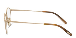 Shop OLIVER PEOPLES Unisex Panthos Eyeglasses in Gold online.