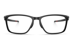 Shop Oakley Wide Rectangle Eyeglasses in Black online.