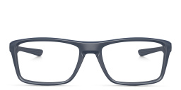 Shop Oakley Wide Rectangle Eyeglasses in Universal Blue online.