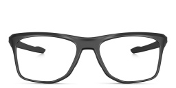 Shop Oakley Wide Rectangle Eyeglasses in Satin Black online.