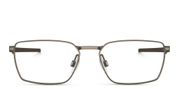 Shop Oakley Wide Rectangle Eyeglasses in Pewter online.