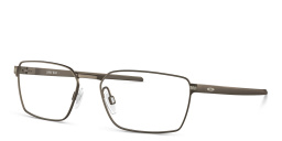 Shop Oakley Wide Rectangle Eyeglasses in Pewter online.