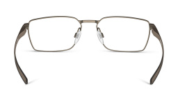 Shop Oakley Wide Rectangle Eyeglasses in Pewter online.