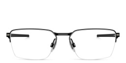 Oakley Half-Rim Rectangle Eyeglasses in Satin Black – Product Photo 1