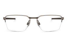 Oakley Half-Rim Rectangle Eyeglasses in Pewter – Product Photo 1