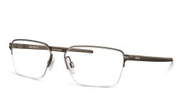 Oakley Half-Rim Rectangle Eyeglasses in Pewter – Product Photo 2