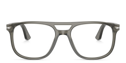 Shop PERSOL Unisex Pilot Eyeglasses in Grey online.