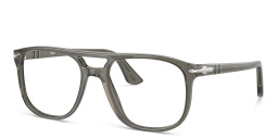 Shop PERSOL Unisex Pilot Eyeglasses in Grey online.