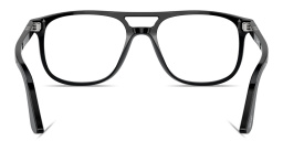 Shop PERSOL Greta Unisex Aviator Eyeglasses in Black online.