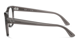 Shop Ray-Ban Unisex Square Eyeglasses in Opal Dark Grey online.