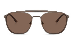 GIORGIO ARMANI Square Sunglasses in Matte Bronze – Product Photo 1