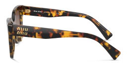 MIU MIU Square Sunglasses in Honey Havana – Product Photo 3