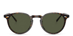 OLIVER PEOPLES Unisex Panthos Sunglasses in Atago Tortoise – Product Photo 1