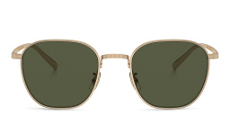 تسوق نظارات شمسية رين بإطار مربّع للجنسين أوليفر بيبلز بلون ذهبي أونلاين.